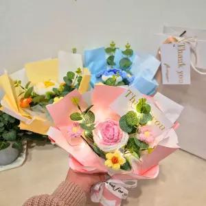 미아아트 알록달록 킨더조이 꽃다발 유치원 졸업식 뜨개 학예회 재롱잔치 발표회 선생님 선물