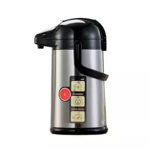 대용량 커피포트 보냉 보온병 공기압 주전자 단열병 누르는 스틸