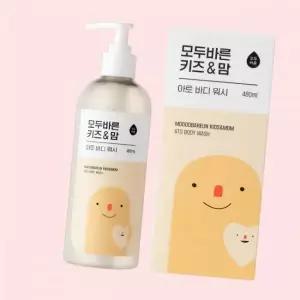 모두바른 아기 바디워시 임산부 유아 무향 고보습 480ml 1개 키즈 어린이 맘 아토 4600717