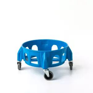 바른생활 운반구 원형 카트 만능용기 운반카 플라스틱통바퀴 청통 이동식 청소용 55L용