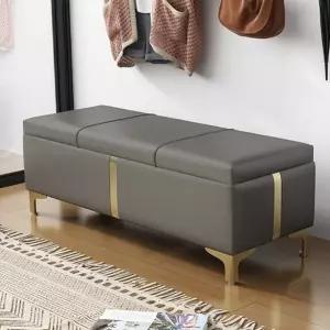 벤치소파 수납형 거실 매장 카페 가게 사무실 벤치의자 148cm 딥그레이 의자 가구