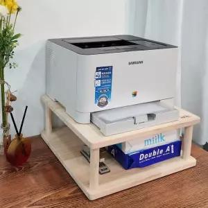 뉴송원목 프린터 받침대 선반 거치대 이앤위즈 원목 프린터 선반 받침대 거치대 뉴송원목