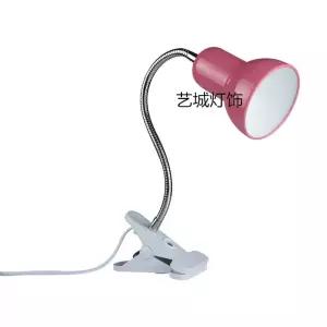 스탠드 책상 테이블 클립 조명 검정 LED 버튼 백색 5W 집게 백열등