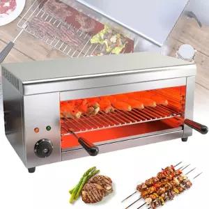 정확한 온도 조절 가능한 높이 벽걸이 또는 조리대가 있는 상업용 브로일러 그릴 치즈 스테이크 버거