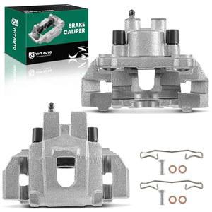 Jeep Grand Cherokee WJ Series 1999 2000 2001 2002 2003 2004, L6 4.0L, V8 4.7L, 후방 운전석 및 조수석 캘 어셈블리를 위한 브래킷 교체 기능이 있는 YHTAUTO 후방 사이드 디스크 브레이크 캘 2종 세트