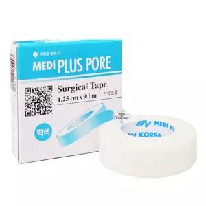 메디코리아 메디 종이반창고 백색 (1.25cmx9.1m) 의료용 테이프 부직포 거즈 붕대 고정