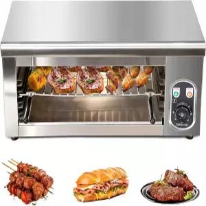 상업용 전기 치즈 멜터 도롱뇽 브로일러 온도 조절이 가능한 1600W 스테이크 월 마운트 또는 조리대
