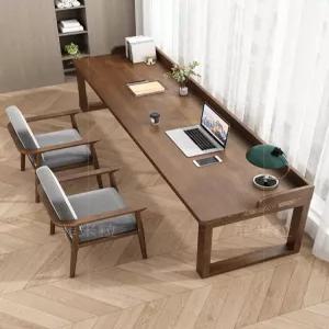 북유럽 원목 책상 긴 테이블 공부 컴퓨터용 1인용 홈오피스 학생용 데스크 거실 서재용 대형