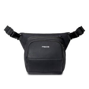 MOSISO 카메라 가방 사진 작가를 위한 슬링 DSLR SLR 미러리스 카메라용 이중 레이어 숄더백 캐논 니콘 소니용 방수 크로스바디 패딩 지갑 블랙