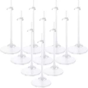 HMIEPRS 10PCS 인형 홀더 스탠드 디스플레이 11~13인치 키 위한 조절 가능한 허리 클립이 있는 이상적인