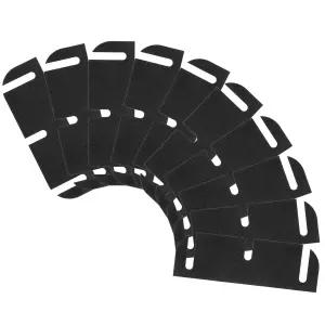 도어 힌지 수리용 헤실라 10PCS 심즈 둥근 블랙 매트 3.5인치 스페이서가 내부 틈새를 메우고 있습니다