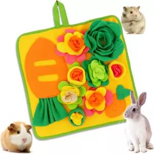 토끼 먹이 찾기 매트 작은 동물을 위한 스너플 퍼즐 장난감 기니피그 고슴도치 친칠라 강아지를 반려동물