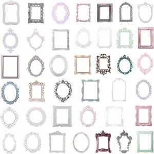 구들링 40개 스크랩북 액자 정크 저널 스티커 장식 빈티지 DIY 사진 종이 고물 공예 앨범