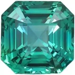 10 Ct 내추럴 몬태나 사파이어 완벽한 블루 그린 어셔 컷 루즈 보석 커스텀 주얼리 반지 펜던트 힐링을