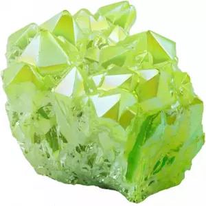 록클라우드 힐링 크리스탈 천연 티타늄 코팅 플루오레신 쿼츠 클러스터 지오데 드루지 홈 데코 보석 표본