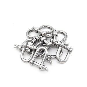 D링 샤클 보우 앵커 M4 M10 체인 M6 클립 스테인리스 304 M5 리깅 M8 와이어로프 M12 스틸 견인용