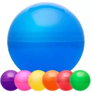 대형 인형 뽑기 기계 캡슐 컬러 플라스틱 구 파티용 용기 원형 7개 7.9인치 - 점보 크리스마스 장식품 선물