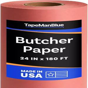 핑크 정육점 종이 롤 24인치 x 2160인치 180인치 미국산 40파운드 훈제 포장 또는 보관용 바비큐 액세서리