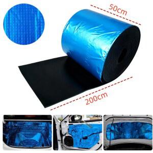 1PCS 200cmx50cmx5mm 두께의 소음 차단 매트 내열 방음 폼 자동차 엔진 후드 도어 트럭 방화벽 벽용