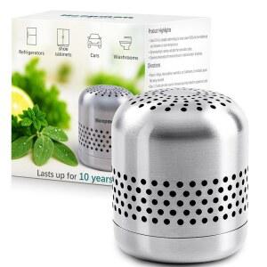 후프몬 냉장고 탈취제 10년 지속 냄새 제거제 베이킹 소다 및 봉지보다 더 효과적 자동차 옷장 나노 촉매 기술 (1팩)