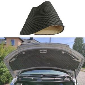 1 롤 20mm 자동차 후드 엔진 방화벽 열 매트 데드너 소음 방지 절연 De ing 방음 폼 100x50cm 50x50cm