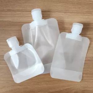 지퍼백 휴대용 소분 비닐 파우치 용기 여행용 30ml 화장품 액체 리필 스파우트 팩