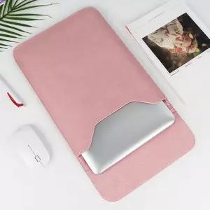 노트북 파우치 맥씬 가죽 슬리브(13.3형) (세로형) (핑크)