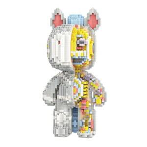 다혼파 하프 메카니컬 장갑 말 마이크로 빌딩 블록 세트(3900개), 크리에이티브 브릭 세트 홈 & 오피스 장식, 선물