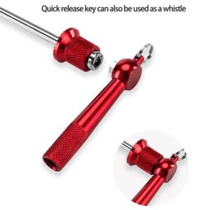 호환 ROCKBROS 자전거 퀵릴리즈 도난 방지 꼬치  녹슬지 않는 MTB 앞바퀴 허브 부품