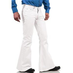 70년대 디스코 팬츠 남성용, 남성용 벨 하의 청바지, 60년대 빈티지 데님 청바지