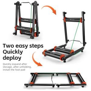 호환 WEST BIKING 롤러 사이클링 훈련 플랫폼 전문 실내 트레이너 접이식 조절 MTB 도로