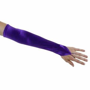 부드러운 세레나데 팔꿈치 길이 핑거리스 사이즈 퍼플 단일 퍼플 장갑