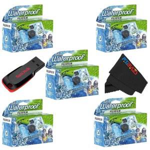 후지필름 퀵스냅 방수 35MM 일회용 카메라 드라이브 플래시 클리닝 32GB 5대 USB 극세사 PIXIBYTES