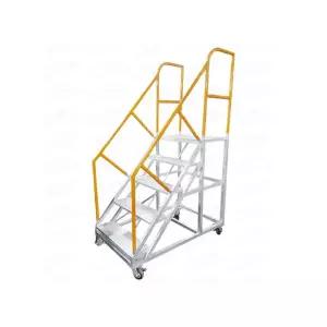 전면 오픈형 계단 작업대 주문제작 18단 STS-OPEN 18 사다리