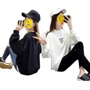 [옷은날개] 레드 하트 라운드티 트러스트 맨투맨티