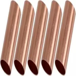 YTKavq 1/2 OD 구리 파이프 0.02인치 0.5mm 벽 두께 1.2 길이 연마된 중공 원형 튜브 절단 DIY 공예 수리