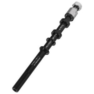 호환 1세트 자전거 트레일러 액슬 중공 샤프트 블랙 내구성 퀵 릴리스 앞뒤 스케이버 트레이너 휠 교체품