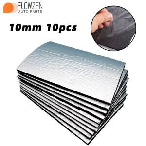 10개 10mm 신형 방음재 열 차단 매트 자동차 밴 방음 차음 후드 엔진 소음