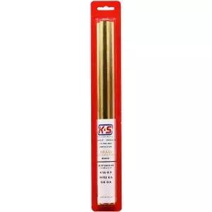 K S 정밀 금속 원형 황동 텔레스코픽 튜빙 구색 3402 - 튜브 3개 9/16인치 ~ 5/8인치 OD 길이 12인치