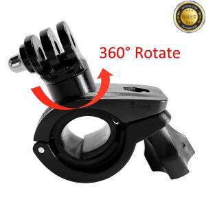 360 도 회전 자전거 오토바이 핸들 바 마운트 홀더 고프로 히어로 11 10 9 8 7 6 5 4 SJCAM 카메라 액세서