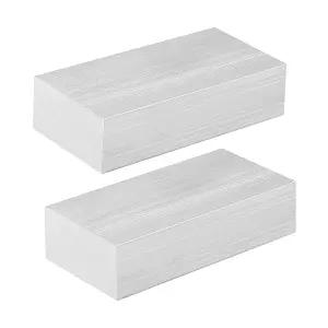 MUKCHAP 2Pcs 1 x 2 4 인치 6061 알루미늄 막대 산업용 25 50 100mm 플랫 재고 가공용