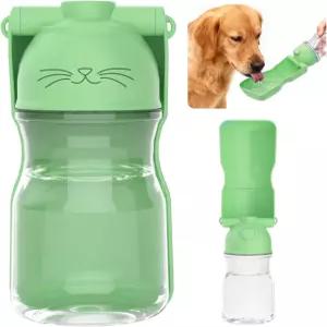 반려견 물병 반려견과 반려묘를 위한 음용 그릇이 있는 휴대용 누수 방지 정수기 야외 하이킹을 여행용