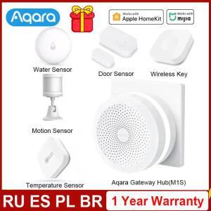 아카라 M1S 허브 게이트웨이 스마트 홈 키트 지그비 온도 도어 모션 연기 센서 원격 제어 샤오미 앱 홈킷