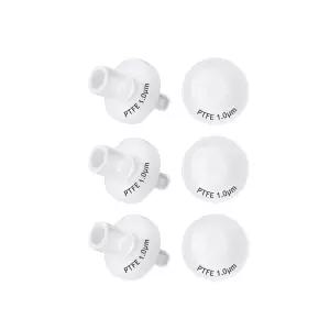 주사기 필터 13mm 직경 1.0μm 기공 크기에 소수성 PTFE 멤브레인을 사용하여 올퓨어 바이오테크놀로지로