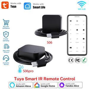 온도 습도 센서가 있는 Tuya WiFi IR 원격 제어 에어컨 TV용 433 Mhz는 Google Home Alexa와 함께 작동합니