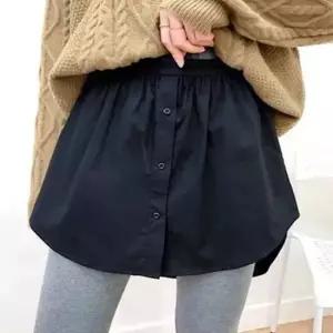 페이크 레이어드 이너스커트 레이어드블라우스 페이크남방