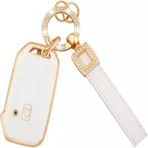 기아 키 포브 커버 5 버튼 소프트 TPU 풀 보호 쉘 체인 세라토 씨드 포르테 니로 셀토스 쏘렌토 스포티지