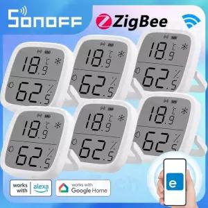 온도 센서 sensor SONOFF SNZB-02D Zigbee 스마트 습도 LCD 화면 eWeLink APP Alexa 구글 홈 어시스턴트
