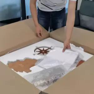 대형 세계 지도 교육용 포스터 세계여행지도 벽장식 3d