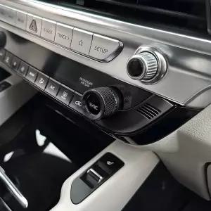 기아 텔루라이드 2020-2025 액세서리와 호환되는 푀브 에어컨 로터리 노브 버튼 커버-블랙